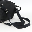 PRADA Backpack Nylon Silver Black Auth bs33519-8