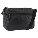 GUCCI GG Implementation Shoulder Bag PVC Black Silver 211107 Auth bs33520-1