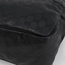 GUCCI GG Implementation Shoulder Bag PVC Black Silver 211107 Auth bs33520-10