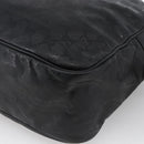 GUCCI GG Implementation Shoulder Bag PVC Black Silver 211107 Auth bs33520-12