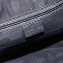 GUCCI GG Implementation Shoulder Bag PVC Black Silver 211107 Auth bs33520-15
