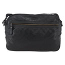 GUCCI GG Implementation Shoulder Bag PVC Black Silver 211107 Auth bs33520-2