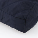 PRADA Chain Shoulder Bag Nylon Navy Gold Auth bs33521-9
