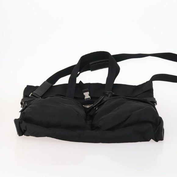 PRADA Kleiderschutzhülle Nylon Schwarz Silber Auth bs33522