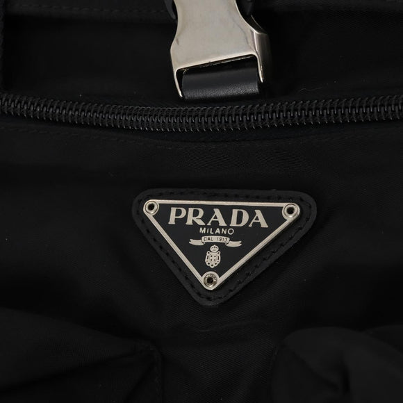 PRADA Kleiderschutzhülle Nylon Schwarz Silber Auth bs33522