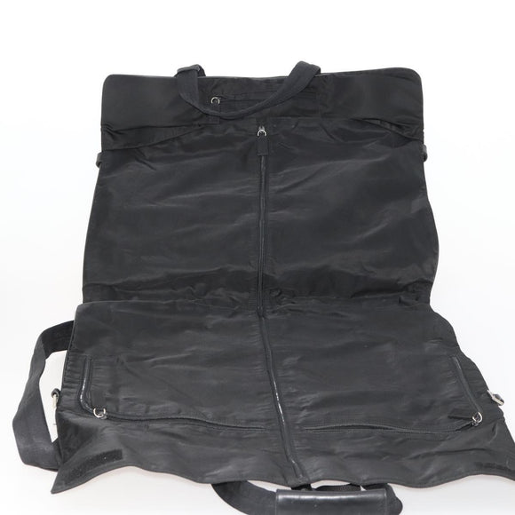 PRADA Kleiderschutzhülle Nylon Schwarz Silber Auth bs33522