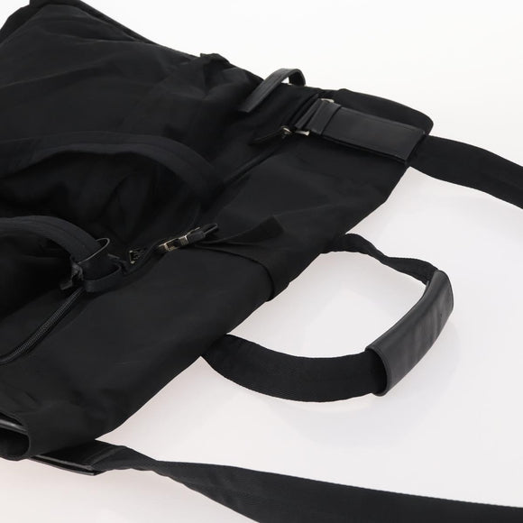 PRADA Kleiderschutzhülle Nylon Schwarz Silber Auth bs33522