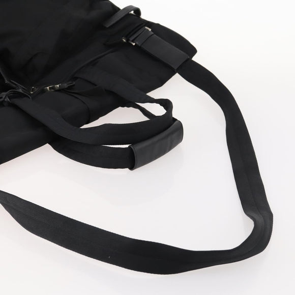 PRADA Kleiderschutzhülle Nylon Schwarz Silber Auth bs33522