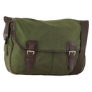 PRADA Shoulder Bag Nylon Silver Khaki Auth bs33524-1