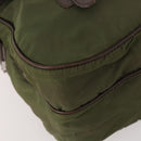 PRADA Shoulder Bag Nylon Silver Khaki Auth bs33524-11