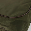 PRADA Shoulder Bag Nylon Silver Khaki Auth bs33524-12