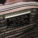 PRADA Shoulder Bag Nylon Silver Khaki Auth bs33524-20