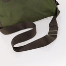 PRADA Shoulder Bag Nylon Silver Khaki Auth bs33524-7