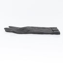 HERMES Gloves Leather Black Auth bs33528-14