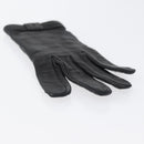 HERMES Gloves Leather Black Auth bs33528-16