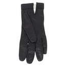 HERMES Gloves Leather Black Auth bs33528-3