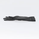 HERMES Gloves Leather Black Auth bs33528-4