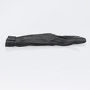 HERMES Gloves Leather Black Auth bs33528-5