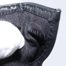 HERMES Gloves Leather Black Auth bs33528-8