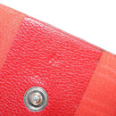 HERMES Day Planner Cover Leather Red Silver Auth bs33529-11