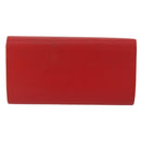 HERMES Day Planner Cover Leather Red Silver Auth bs33529-2