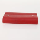 HERMES Day Planner Cover Leather Red Silver Auth bs33529-5