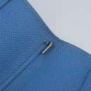 HERMES Day Planner Cover Leather Light Blue Auth bs33531-10