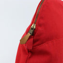 HERMES Bolide Pouch GM Canvas Red Auth bs33532-12