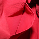 HERMES Bolide Pouch GM Canvas Red Auth bs33532-17