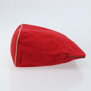 HERMES Bolide Pouch GM Canvas Red Auth bs33532-4