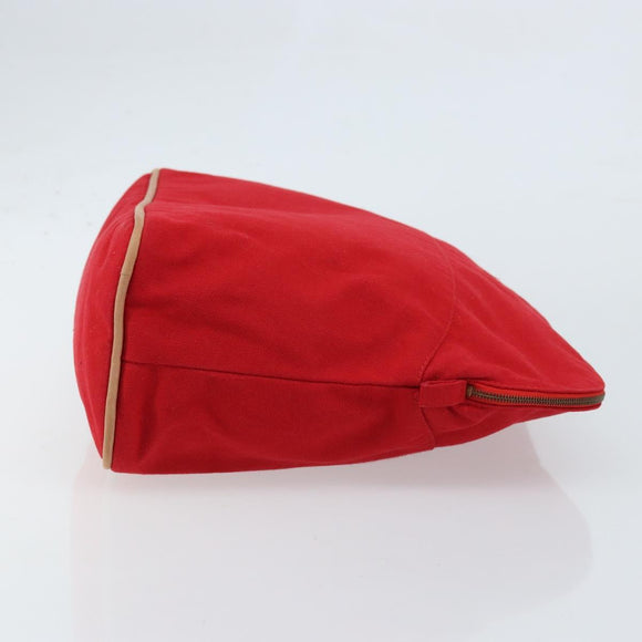 HERMES Bolide Pouch GM Canvas Red Auth bs33532