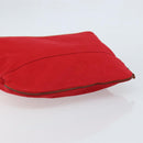 HERMES Bolide Pouch GM Canvas Red Auth bs33532-6