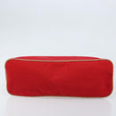 HERMES Bolide Pouch GM Canvas Red Auth bs33532-7