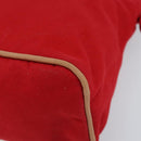 HERMES Bolide Pouch GM Canvas Red Auth bs33532-8