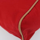 HERMES Bolide Pouch GM Canvas Red Auth bs33532-9