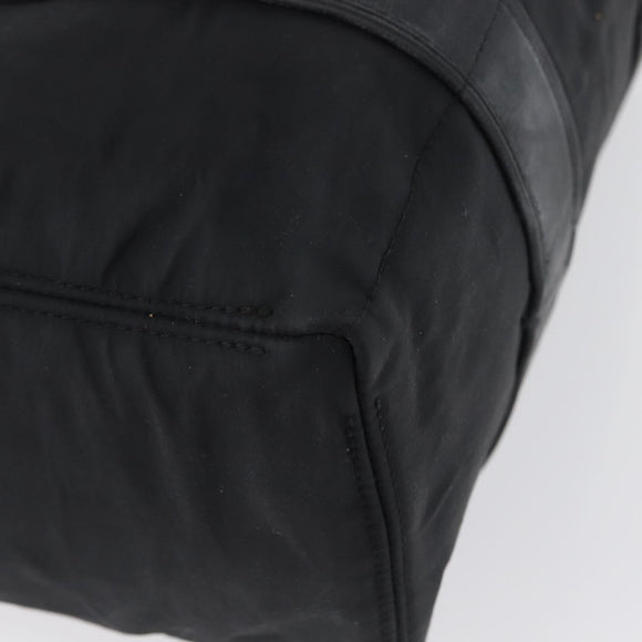 HERMES Acape Luco PM Hand Bag Nylon Black Auth bs33535