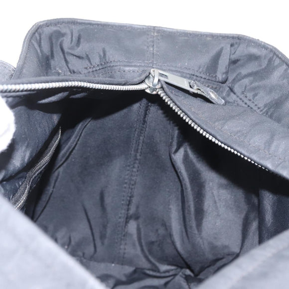 HERMES Acape Luco PM Hand Bag Nylon Black Auth bs33535