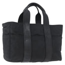 HERMES Acape Luco PM Hand Bag Nylon Black Auth bs33535-1