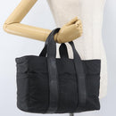 HERMES Acape Luco PM Hand Bag Nylon Black Auth bs33535-22