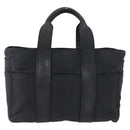 HERMES Acape Luco PM Hand Bag Nylon Black Auth bs33535-2