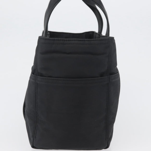 HERMES Acape Luco PM Hand Bag Nylon Black Auth bs33535