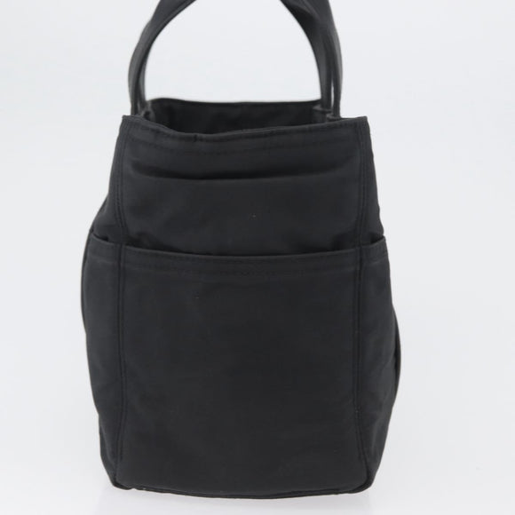 HERMES Acape Luco PM Hand Bag Nylon Black Auth bs33535