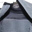 FENDI Mamma Baguette Hand Bag cotton Gray Silver Auth bs33536-10