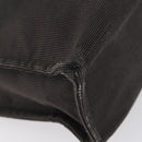 HERMES Her Line Tote MM Hand Bag Canvas Gray Silver Auth bs33537-15