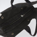 HERMES Her Line Tote MM Hand Bag Canvas Gray Silver Auth bs33537-6