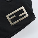 FENDI Hand Bag Nylon Black Silver Auth bs33538-17