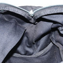FENDI Hand Bag Nylon Black Silver Auth bs33538-20