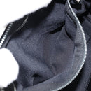 FENDI Hand Bag Nylon Black Silver Auth bs33538-23