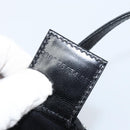 FENDI Hand Bag Nylon Black Silver Auth bs33538-12