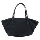 FENDI Hand Bag Nylon Black Silver Auth bs33538-2